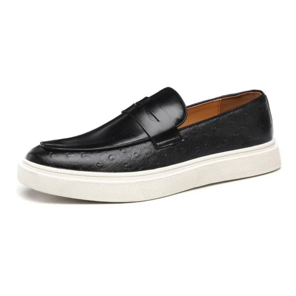 Mocassim Slip On Masculino de Couro Luca