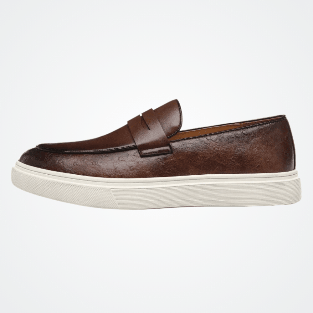 Mocassim Slip On Masculino de Couro Luca