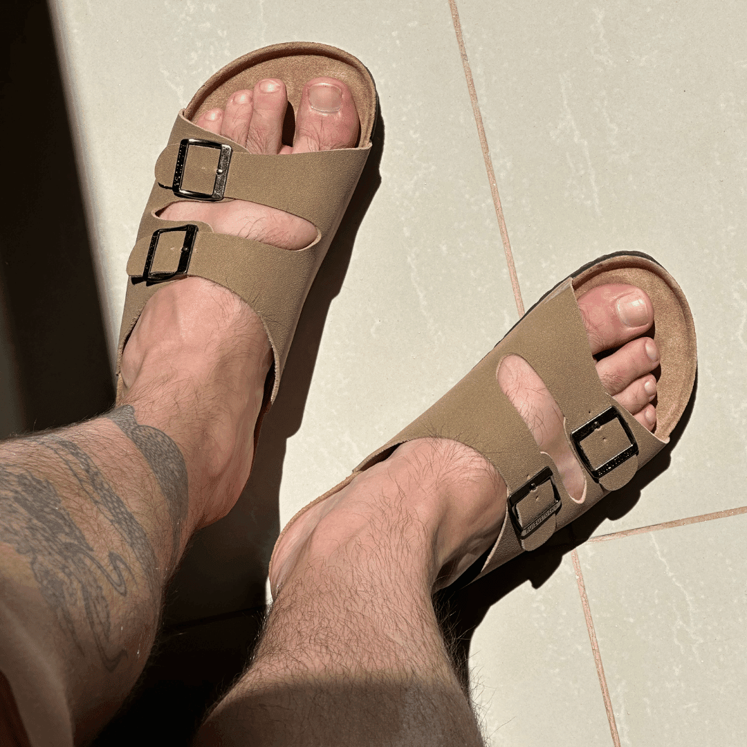 Sandalia Atenas Masculina de Couro Luca