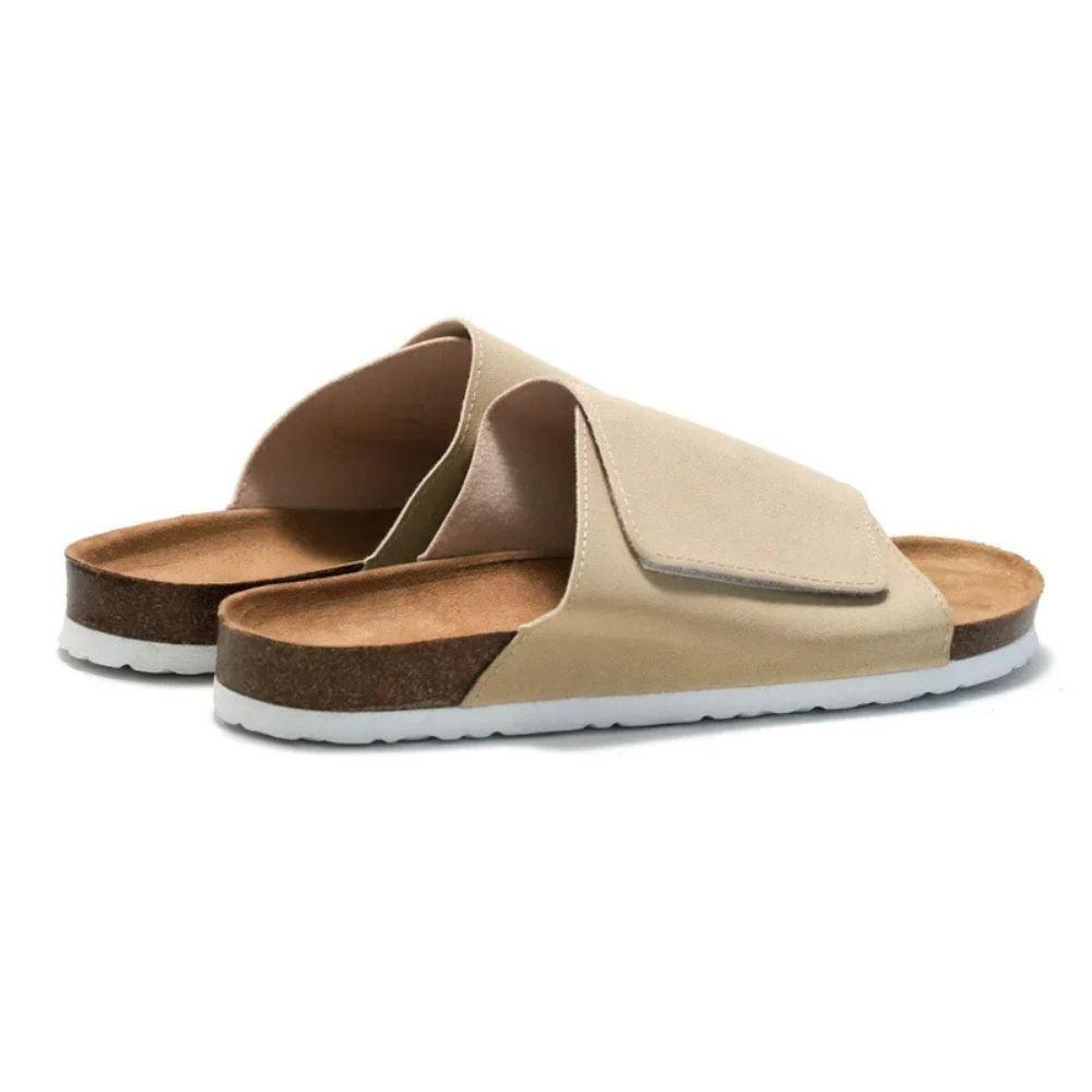 Sandalia Slide Masculina de Couro Luca