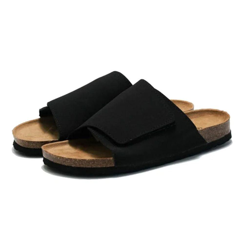 Sandalia Slide Masculina de Couro Luca