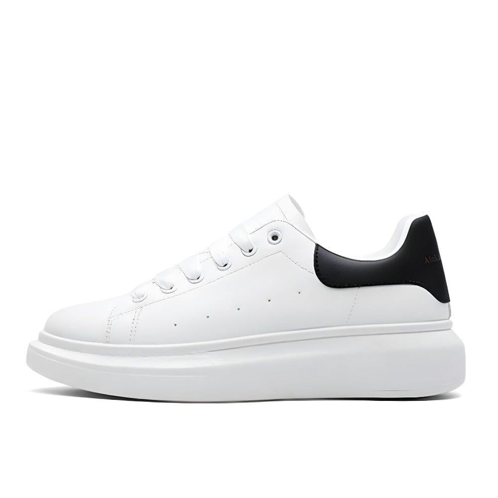 Tênis Masculino Casual de Couro Luca Tênis Luca Branco com Preto 37