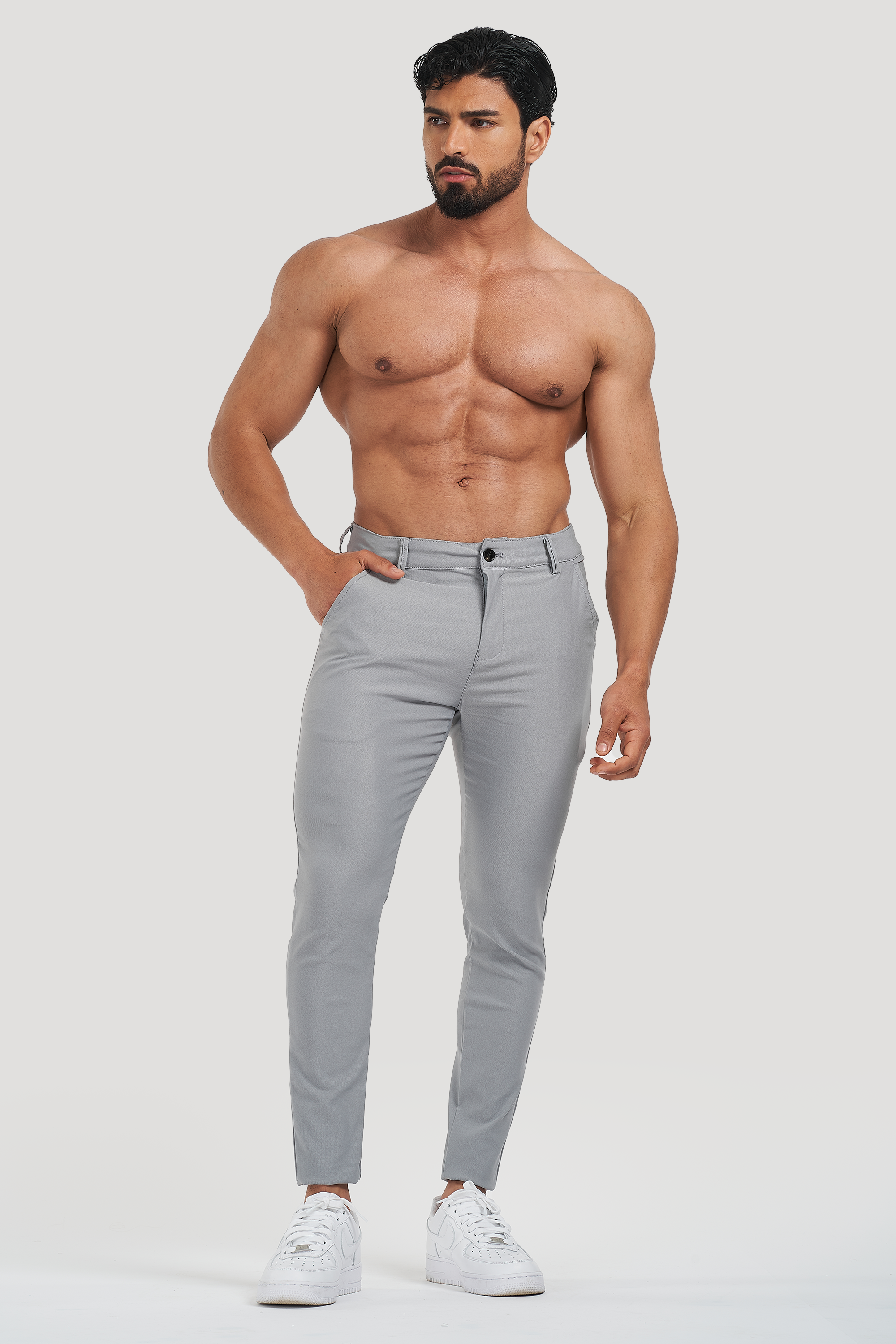 Calca Alfaiataria Masculina Luca Milano Cinza