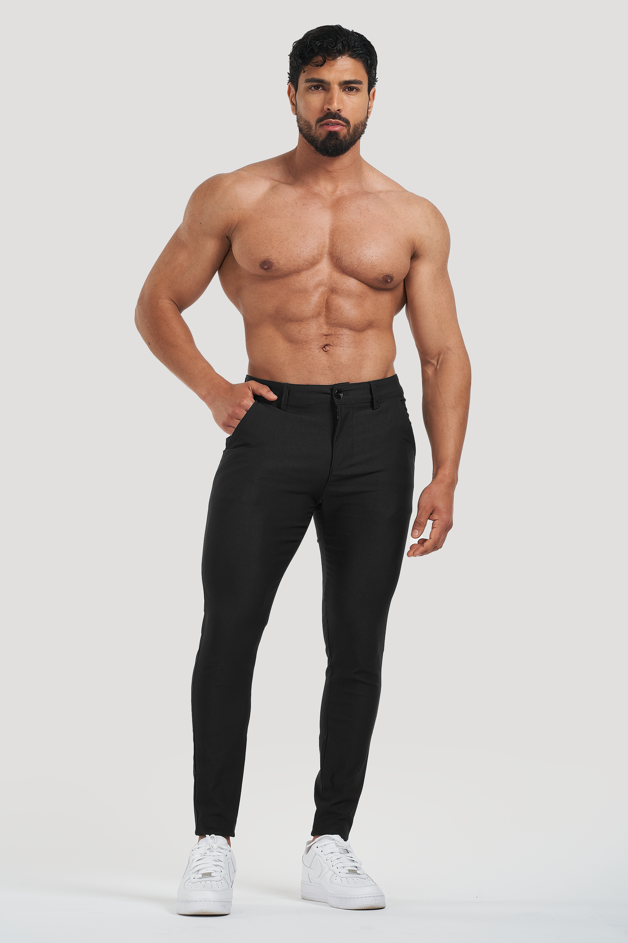 Calca Alfaiataria Masculina Luca Milano Preta 