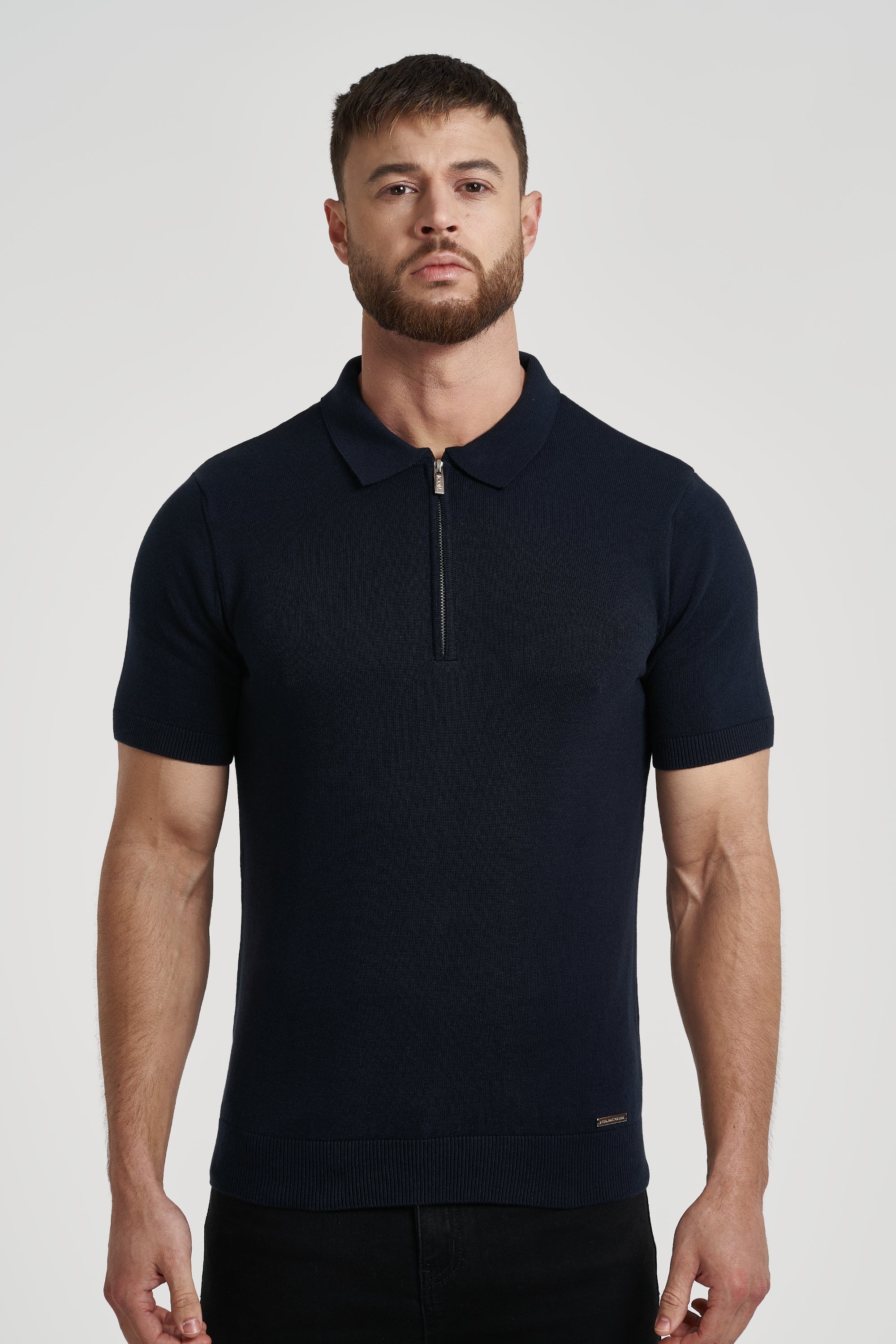 Camisa Polo Masculina Luca Azul Escuro