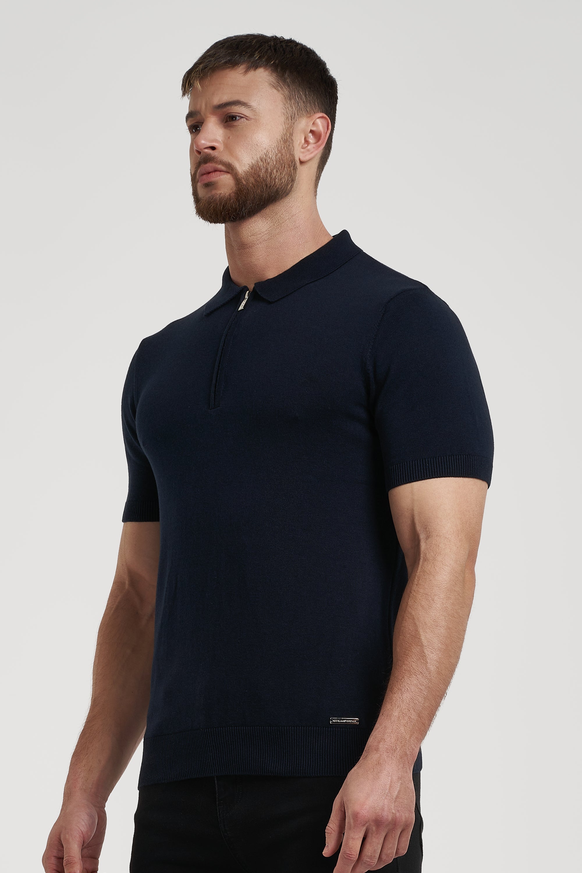 Camisa Polo Masculina Luca Azul Escuro