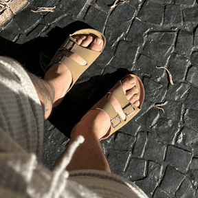 Sandalia Atenas Masculina de Couro Luca