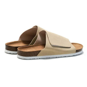 Sandalia Slide Masculina de Couro Luca