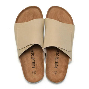 Sandalia Slide Masculina de Couro Luca