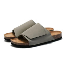 Sandalia Slide Masculina de Couro Luca